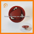 beautiful red nylon shank buttons for fashion garment